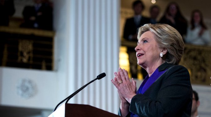 Hillary Clinton Blames F.B.I. Director for Election Loss
