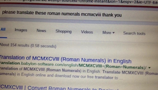 Nan gets perfect response to her very polite Google search