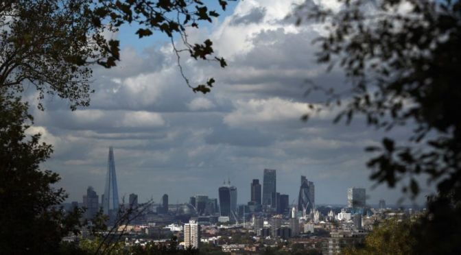 London ranked the most prosperous spot in the UK, but its growth is slowing against other regions