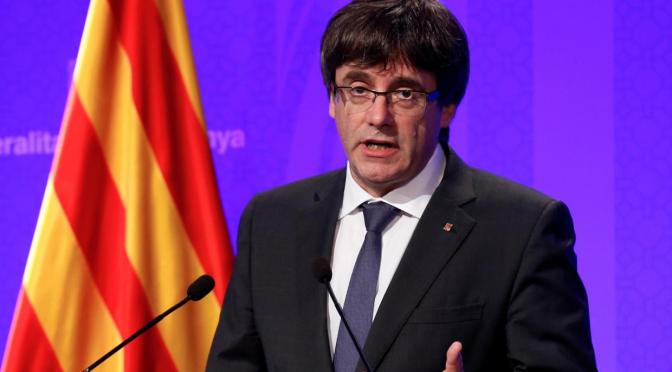 Catalan leader Carles Puigdemont has fled the country amid rebellion charges