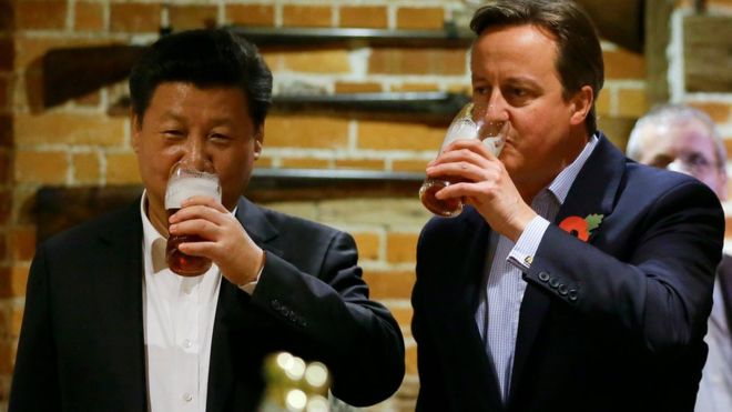 Chinese business chiefs pay £12,000 for dinner with David Cameron