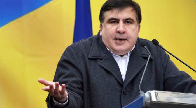 Opposition leader Saakashvili detained in Kiev, facing deportation