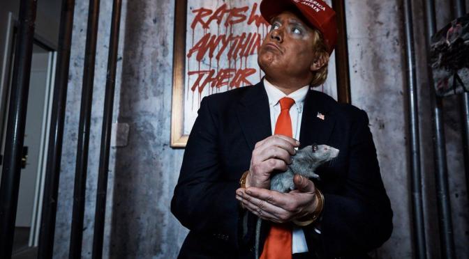 Anti-Trump artists turn room in President’s Manhattan hotel into rat-filled exhibit